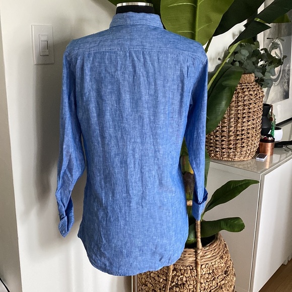 Club Monaco Slim Fit Linen Dress Shirt - Picture 3 of 9